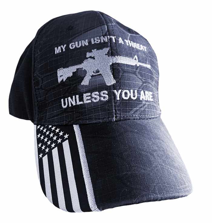 My gun isn't a threat 2A hat